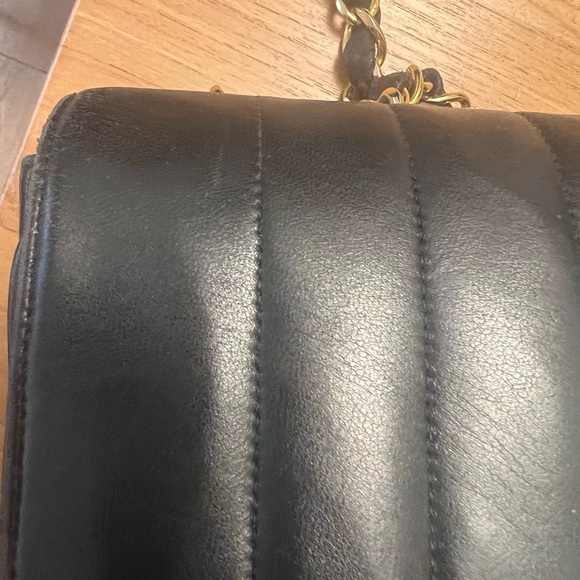 CHANEL FLAP BLACK VERTICAL LAMBSKIN  JUMBO - Picture 15 of 16